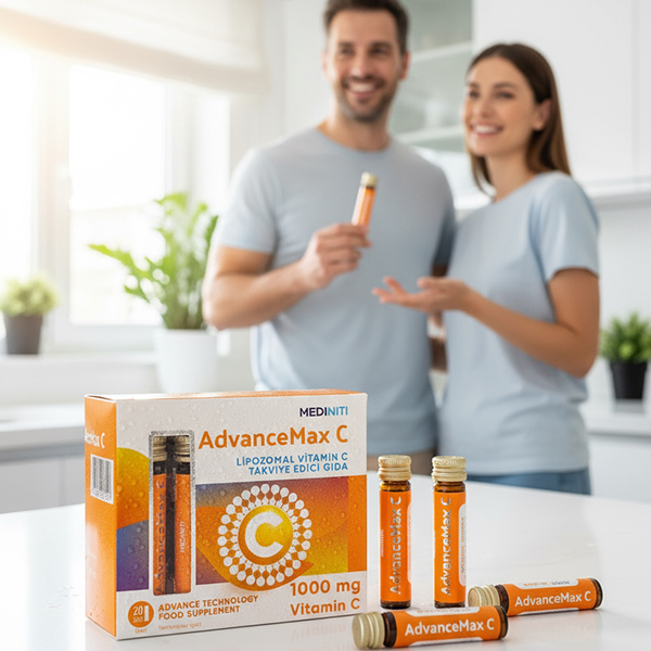 AdvanceMax Lipozomal C Vitamini 1000 Mg - Direkt I�ilebilir 20 S�v� Shot �i�e