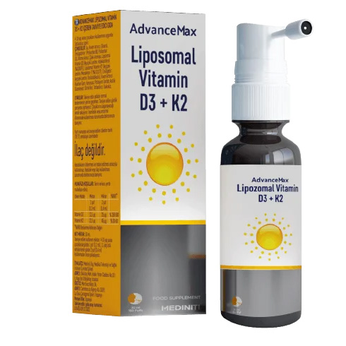 AdvanceMax Lipozomal Vitamin D3+K2 Sprey 30 ml