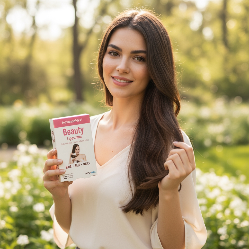 AdvanceMax Beauty Lipozomal Hyaluronik Asit Keratin Biotin �inko